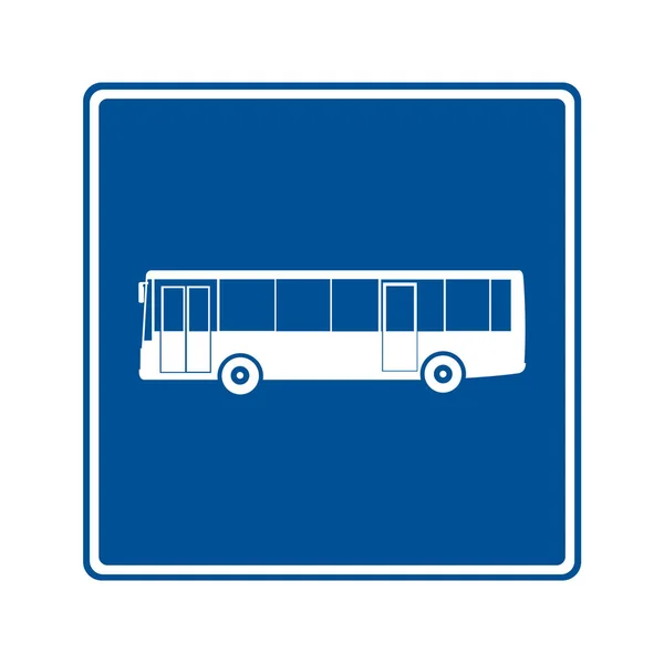 Автобусна Зупинка Дорожніх Знаків Векторна Графіка — стоковий вектор