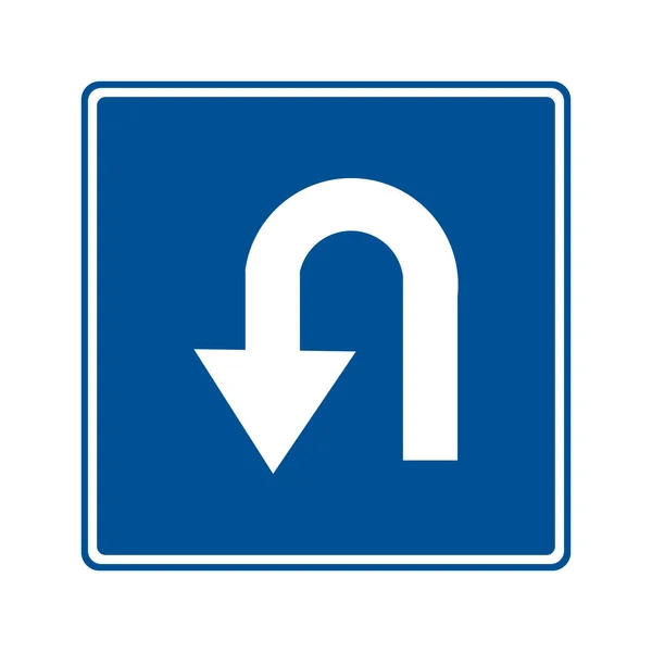 U trafik işaretleri vektör grafiklerini döndürür