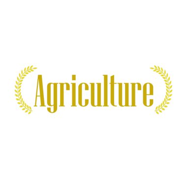 Tarım metni logo vektör grafikleri