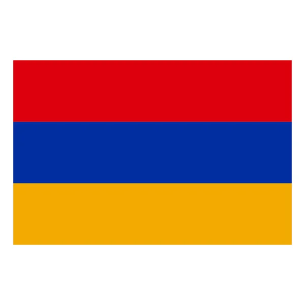 Vektorgrafik Der Armenischen Nationalflagge — Stockvektor