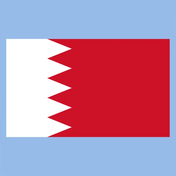 Nationale Vlaggenvectorafbeeldingen Van Bahrein — Stockvector