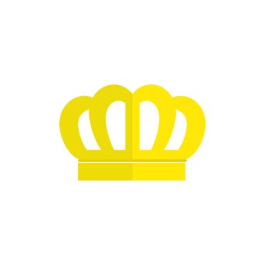 Altın taç düz tasarım vektör grafikleri