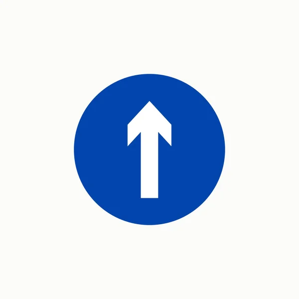强制前置交通标志矢量图形 — 图库矢量图片