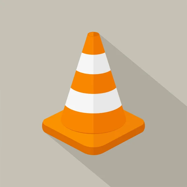 Cone Flat Design Vector Graphics — Stock Vector