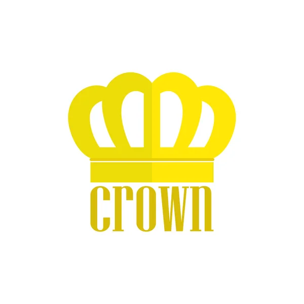 Golden Crown Logo Vector Graphics — Stock Vector