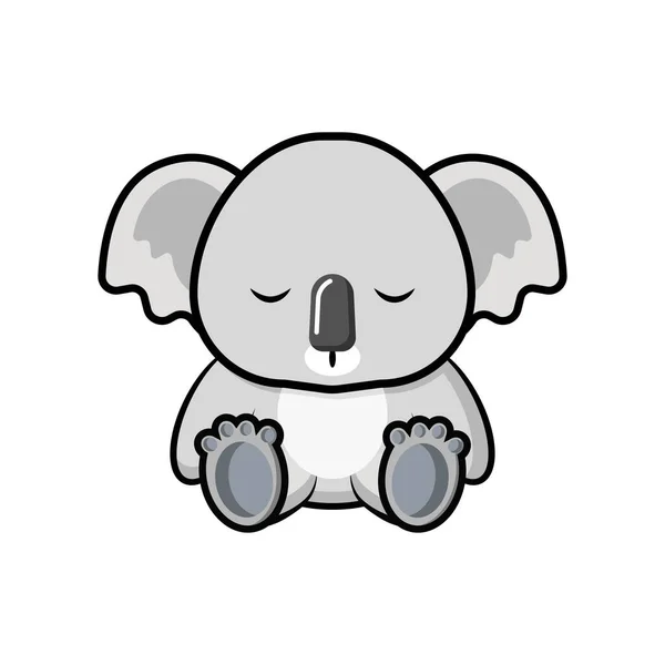 Sleeping Koala Cartoon Vector Graphics — Stock Vector