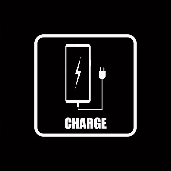 Icône Facilité Charge Téléphone Disponible Sur Espace Public — Image vectorielle