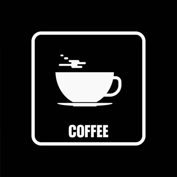 Koffie Icoon Openbare Dienst — Stockvector
