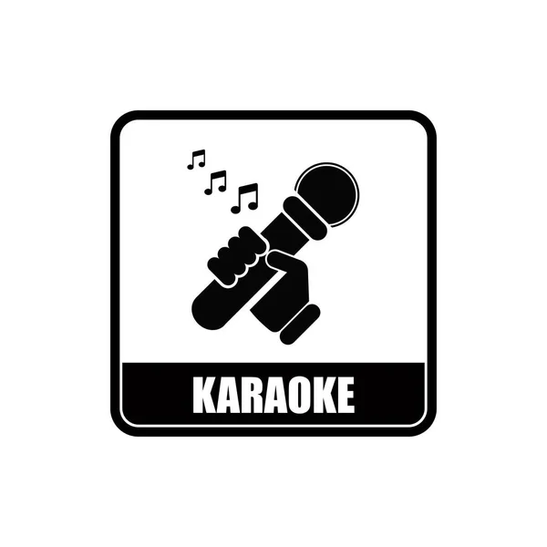 Icona Del Karaoke Sul Servizio Pubblico — Vettoriale Stock