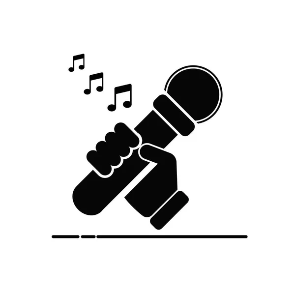 Karaoke Logo Vettoriale Arte Grafica — Vettoriale Stock