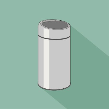 Office trash cans cartoon vector graphics