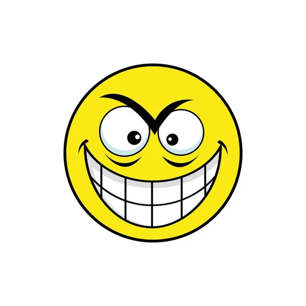 Yellow Face Emoticon Close One Eye Vector Graphics — Stock Vector