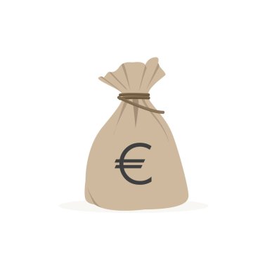 Bir çuval Euro vektör grafiği