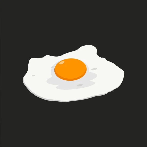 Isolierte Vektorgrafik Für Fried Egg — Stockvektor