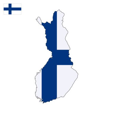 Finlandiya harita vektör grafikleri