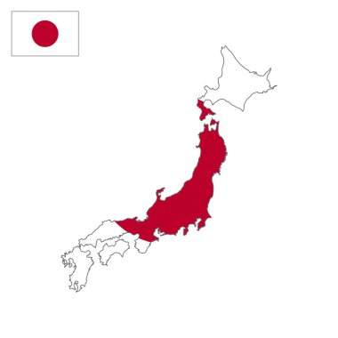 Japonya harita vektör grafikleri