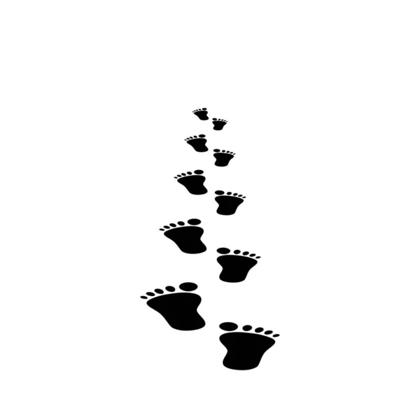 İnsan ayak izleri 3d vektör grafikleri