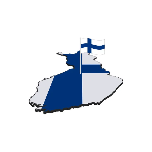 Finland Kaart Vectorafbeeldingen — Stockvector