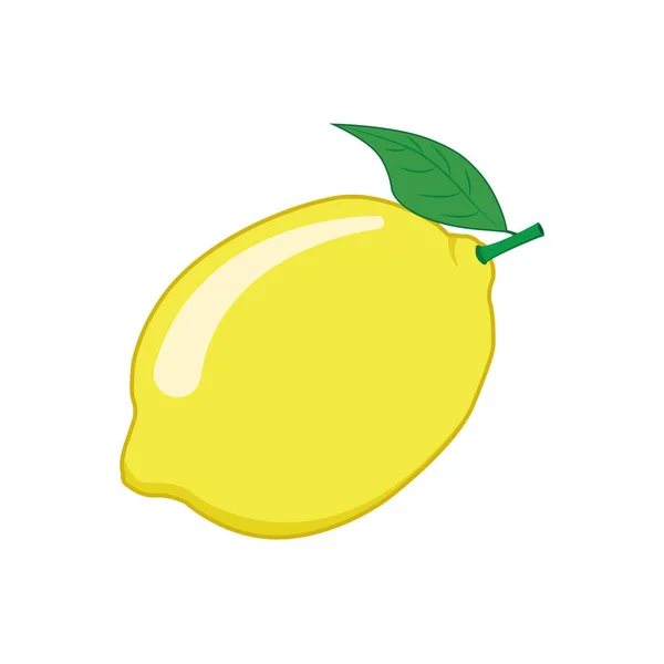 Isolated Half Lemon Cartoon Vector Graphics — Stock Vector