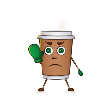 Kızgın karakter kahvesi.