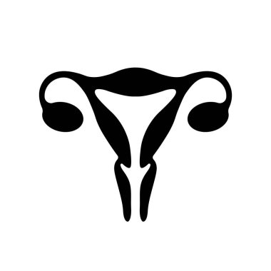 Rahim sembolü, basit simge, siyah vektör illüstrasyonu