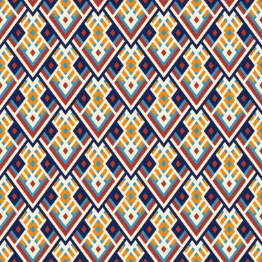 Üçgenler ile geometrik etnik süs