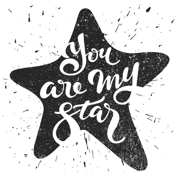 Tu es ma star. — Image vectorielle