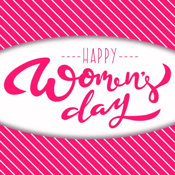 Happy women's day — Stock Vector