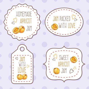 Kayısılı kağıt etiket