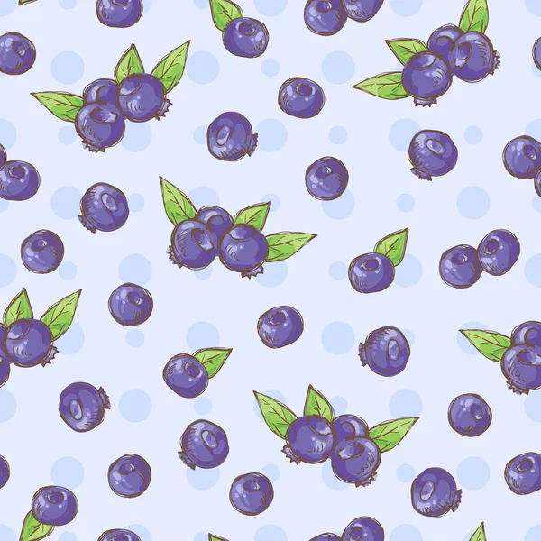 Yaban mersini doodle dikişsiz desen