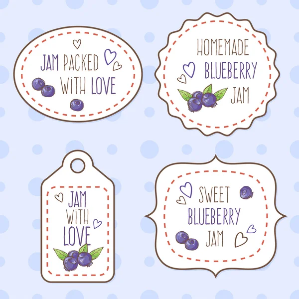 Yaban mersini ile kağıt etiket