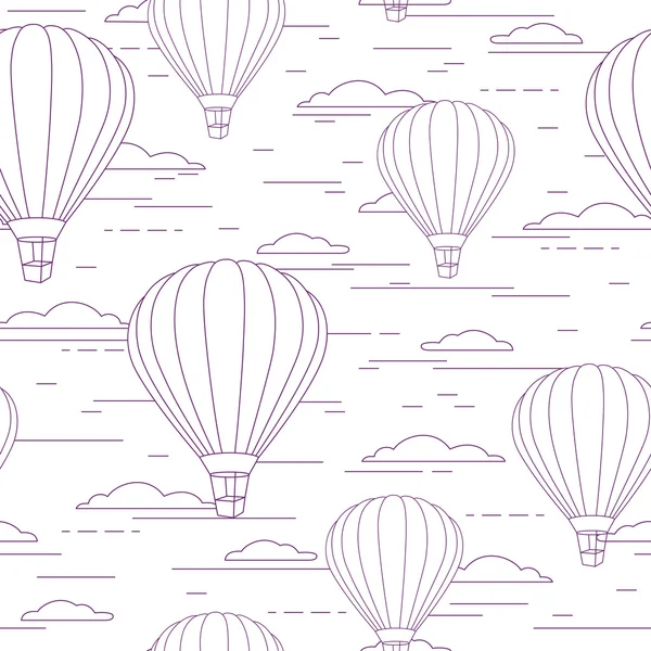 uçan hava balonu dikişsiz desen
