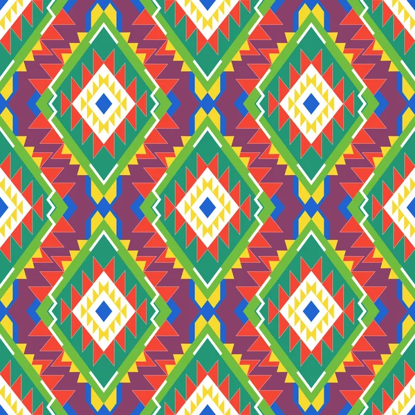 Colored geometrical mexican pattern — Stock Vector