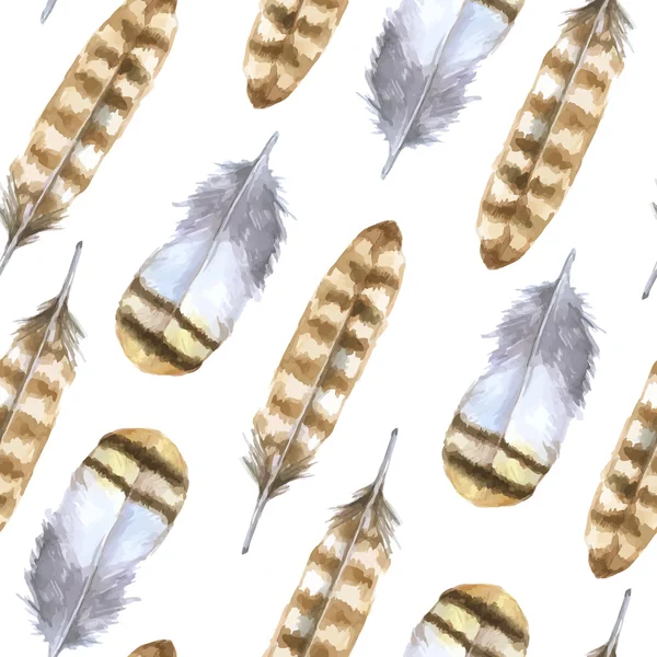 Plumas de aves beige — Archivo Imágenes Vectoriales