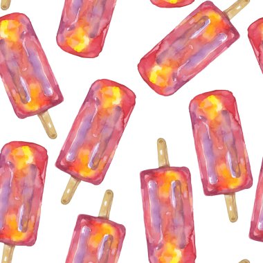 Suluboya dondurma desen