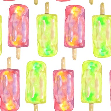 Suluboya dondurma desen