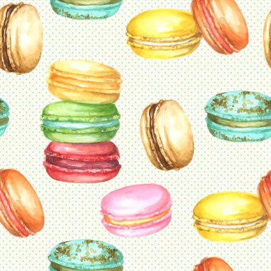 Sorunsuz suluboya macaroons