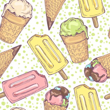 mavi ve çikolatalı dondurma