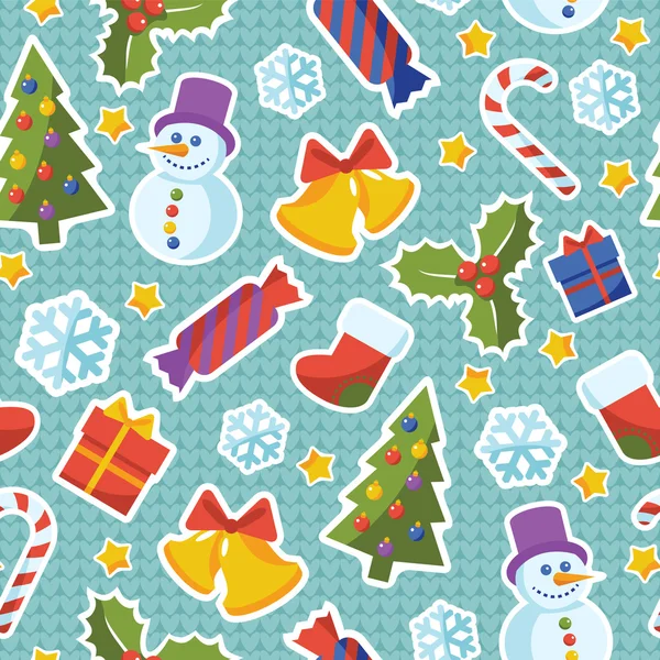 Muster für Weihnachten und Neujahr — Stockvektor