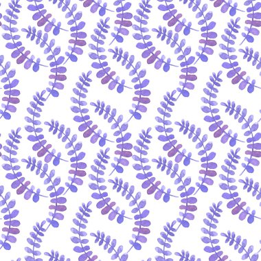 Menekşe ve mor soyut dalları