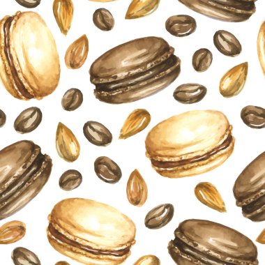 çikolata macaroons ve badem