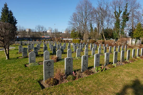 Prague Czech Republic March 2021 Prague War Cemetery 1939 1945 — Fotografia de Stock