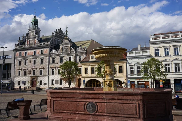 Kolin República Tcheca Maio 2021 Praça Carlos Centro Cidade Medieval — Fotografia de Stock