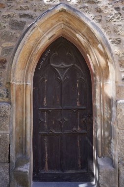  Kourim, Çek Cumhuriyeti - 22 Mayıs 2021 - Kourim 'deki St. Stephen Kilisesi - erken dönem Avrupa mimarisinin en önemli eserlerinden biri..                              