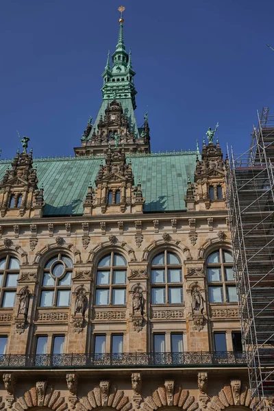 Hamburg Tyskland Juli 2021 Hamburg City Hall Rathaus Säte För — Stockfoto