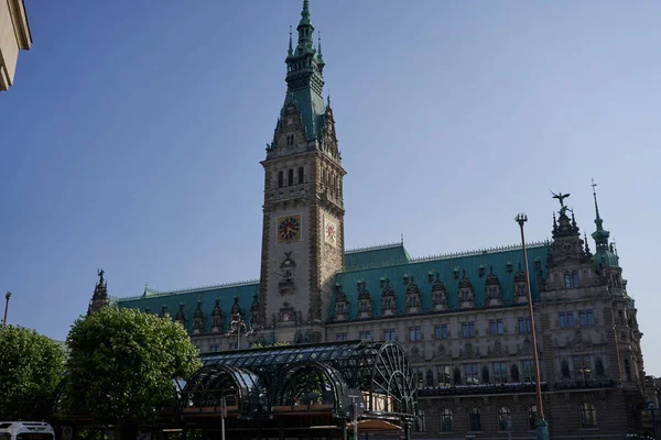 Hamburg Der Juli 2021 Das Hamburger Rathaus Ist Der Sitz — Stockfoto