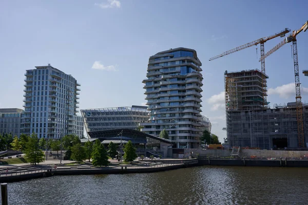 Hamburgo Alemania Julio 2021 Desarrollo Puerto Hamburgo Cerca Filarmónica Del — Foto de Stock