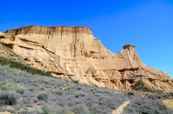 Las Bardenas Reales Природный Заповедник Биосферный Заповедник Наварра Испания — стоковое фото