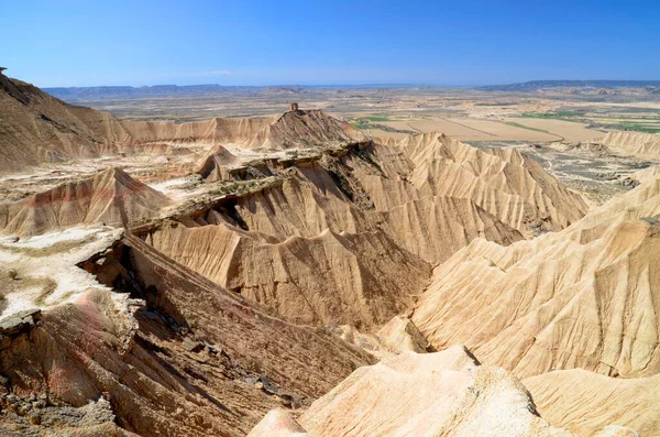 Las Bardenas Reales Natural Reserve Biosphere Reserve Navarra Spanyolország — Stock Fotó