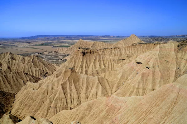 Las Bardenas Reales Natural Reserve Biosphere Reserve Navarra Spanyolország — Stock Fotó